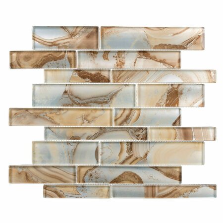 ANDOVA TILES SAMPLE Myst Glass Mosaic Tile SAM-ANDMYS239